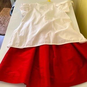 White and red Christmas set for kids